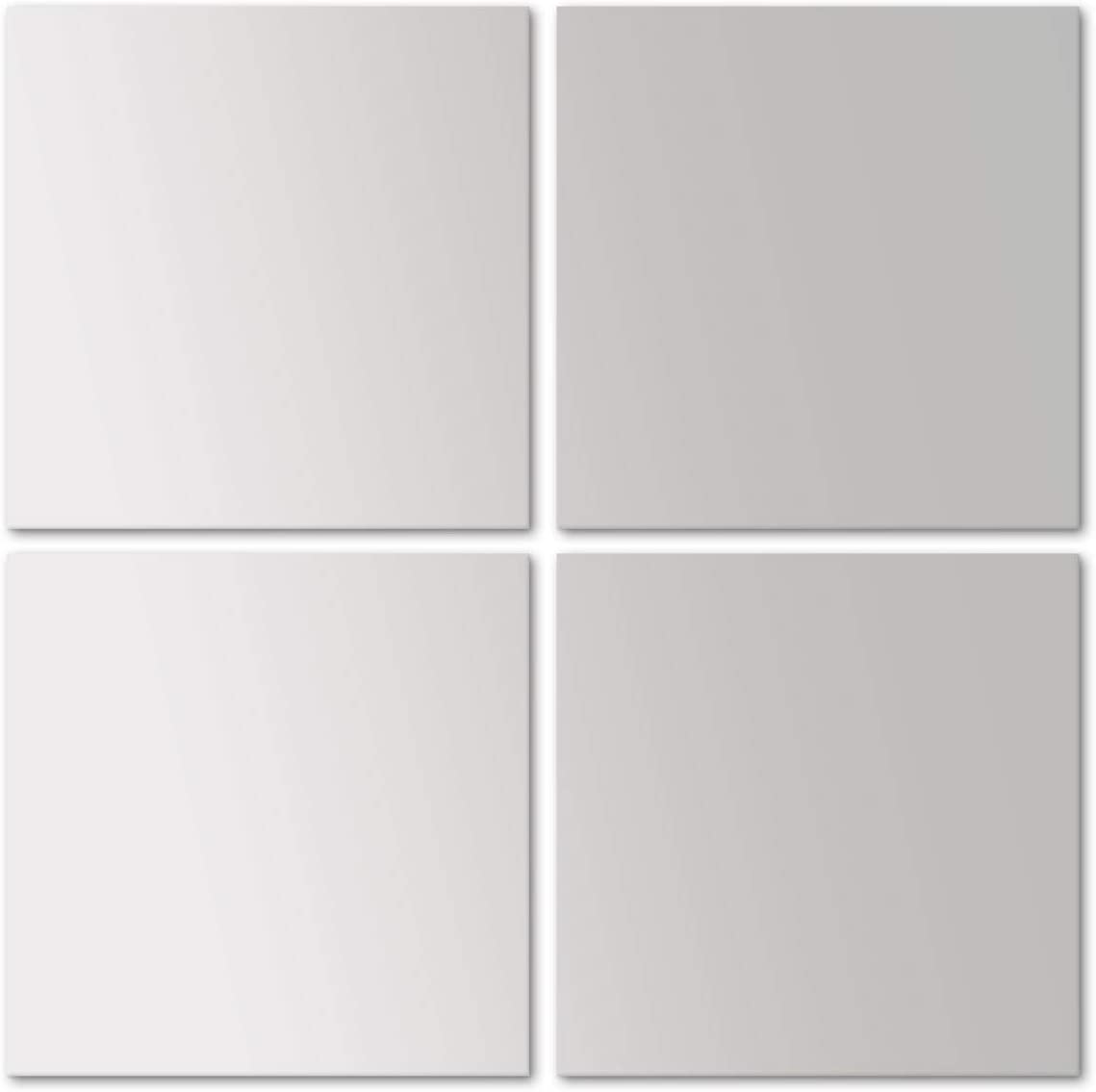 Spiegelfliesen, Spiegelkachel, 4 Stück je 30x30cm