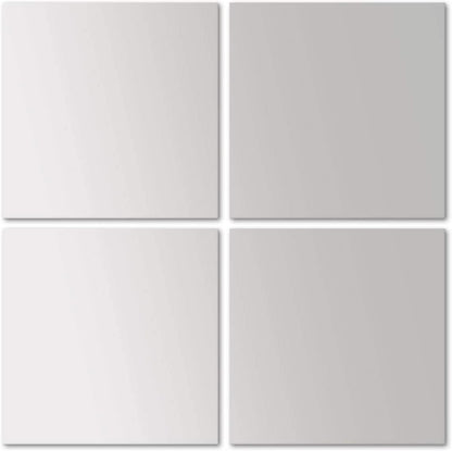 Spiegelfliesen, Spiegelkachel, 4 Stück je 30x30cm