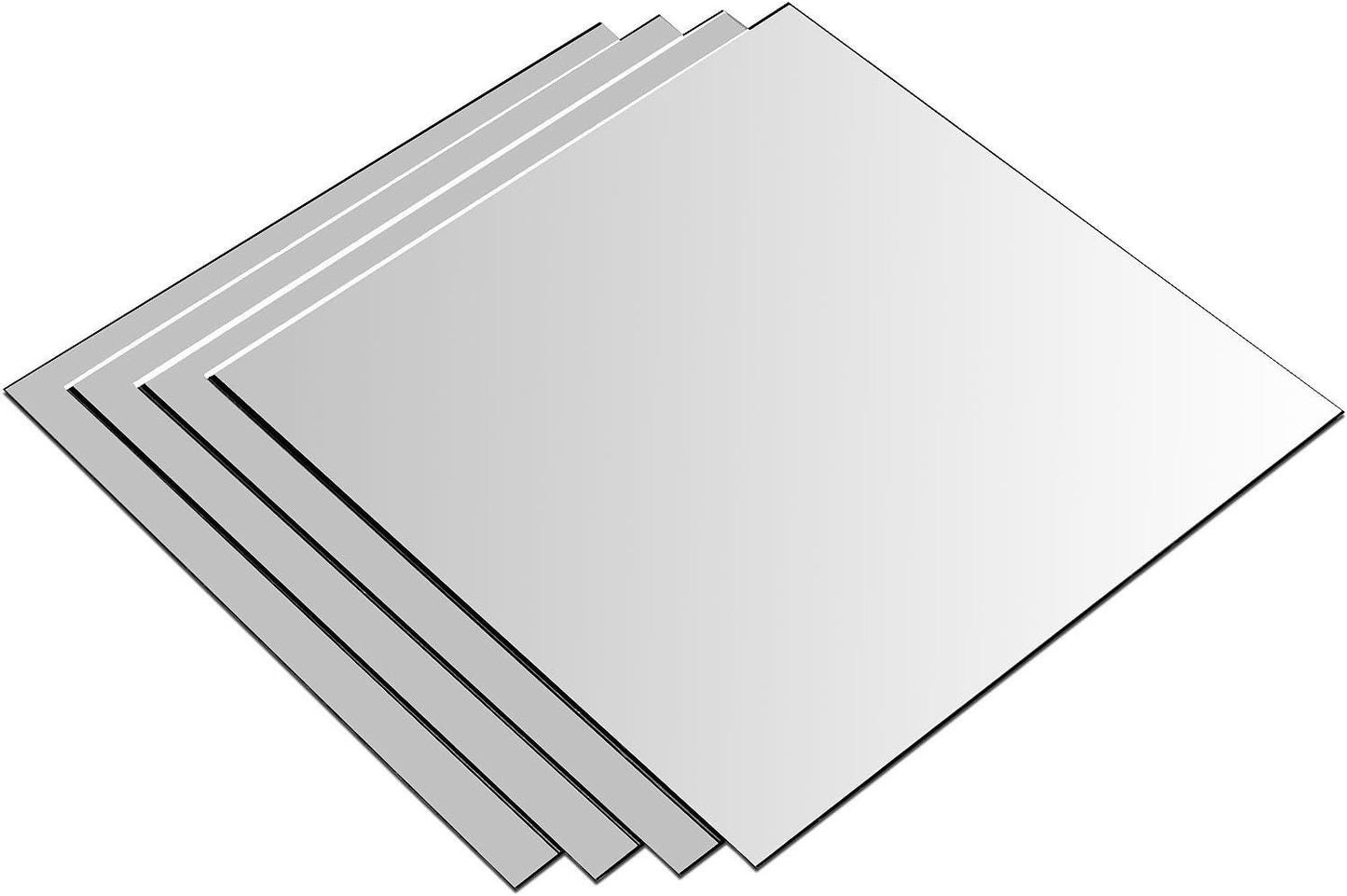 Spiegelfliesen, Spiegelkachel, 4 Stück je 30x30cm