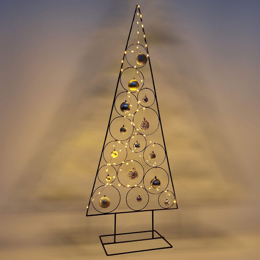 Weihnachtsbaum - Dekobaum, 14 Haken, Metall, 57xH125cm