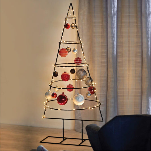 Weihnachtsbaum - Dekobaum, 5 Ebenen, Metall, 125xØ58cm